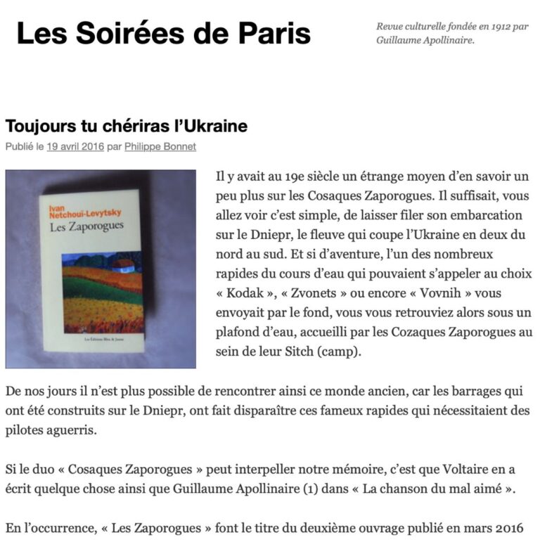 Ukraine_Les Soirées de Paris