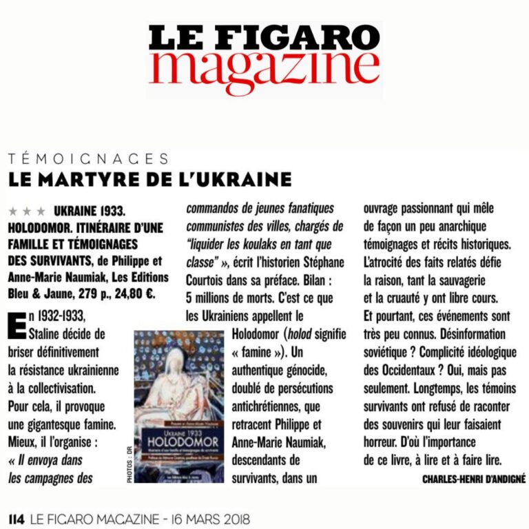figaro magazine-Holodomor
