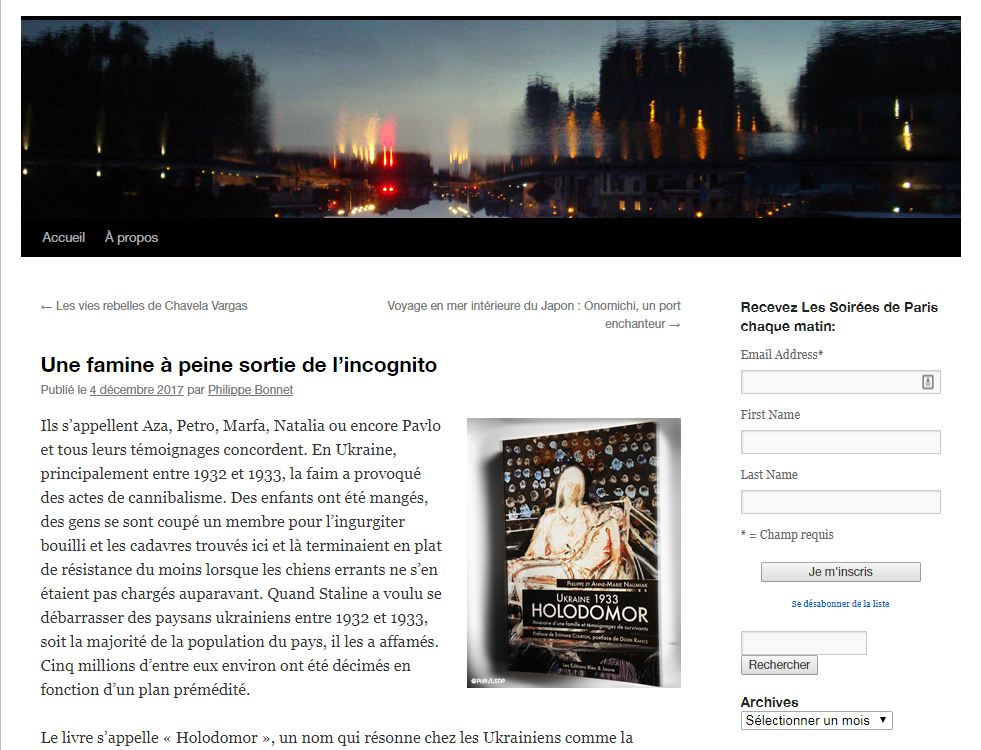 Une famine à peine sortie de l'incognito (par Philippe Bonnet, Les soirées de Paris) 1 You are currently viewing Une famine à peine sortie de l’incognito (par Philippe Bonnet, Les soirées de Paris)