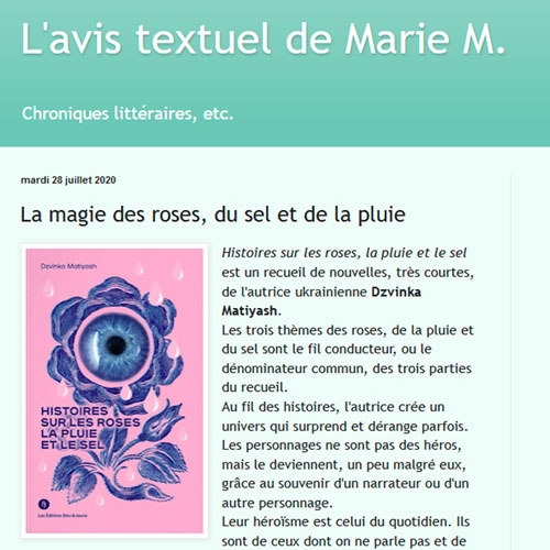 Histoires sur les roses (L'avis textuel de Marie M.) 1 You are currently viewing Histoires sur les roses (L’avis textuel de Marie M.)